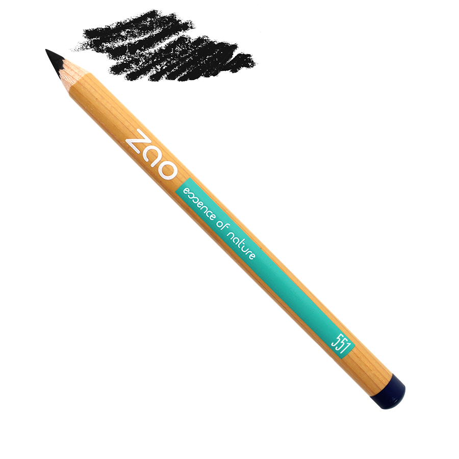 ZAO, Økologisk Eyeliner &  Multi-Purpose Pencil 551 Black, 1,14 g