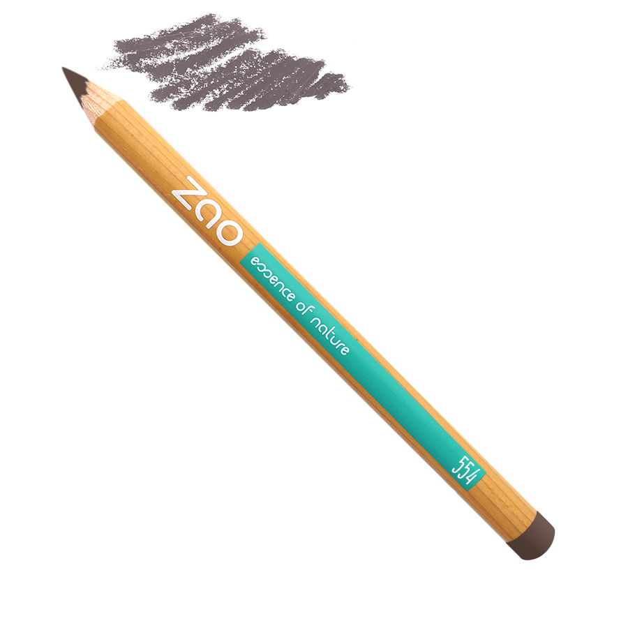 ZAO, Økologisk Eyeliner & Multi-Purpose Pencil 554 Light Brown, 1,14 g
