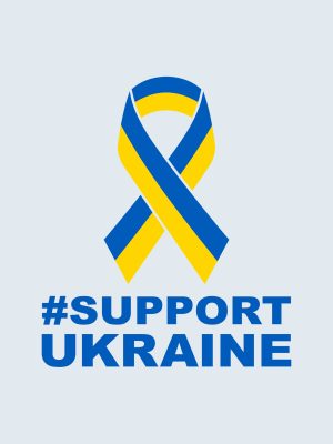Support Ukraine loop, Car Sticker, Bumper Sticker