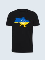 T-shirt-Ukraine-Fredskort-sortv2