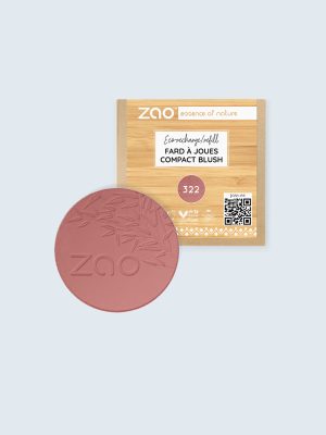ZAO, Økologisk Compact Blush, Refill, 9 g
