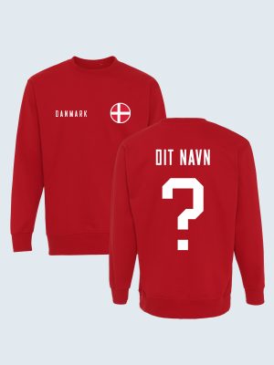 Danmarks landshold, Landsholdstrøje, Sweatshirt, Design Selv
