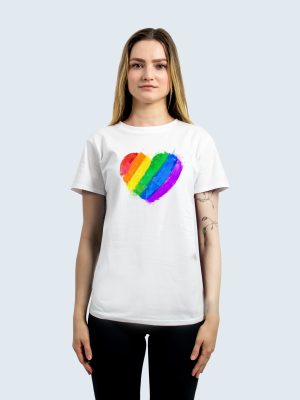 T-shirt, LGBTQ+, Pride Heart, Feminine Fit