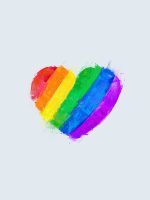 T-shirt,LGBTQ+-heart-hvid2-