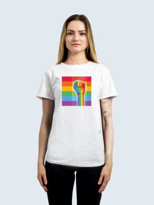 T-shirt, LGBTQ+, Solidarity flag, Feminine Fit