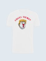 T-shirt,-Cirkus-Trump,-Boykot-USA,-Anti-Trump-hvid