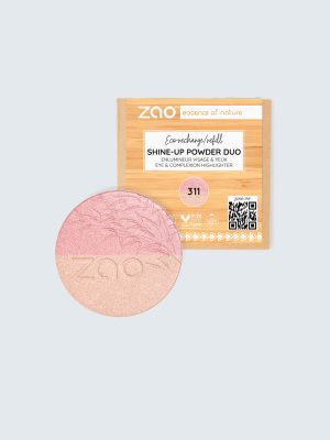 ZAO, Økologisk Shine Up Highlighter Powder, Refill, 9 g