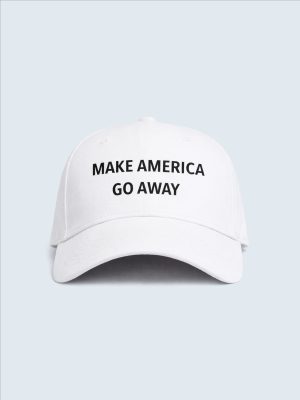 Cap, Kasket, Grønland, Make America Go Away, Hvid, Onesize