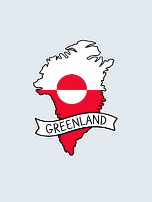 Greenland, Klistermærke til bil, Bumper Sticker