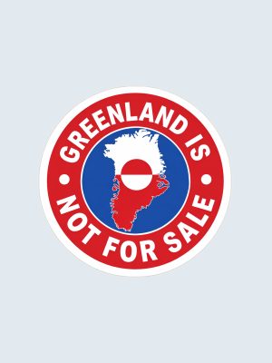 Greenland, Is Not For Sale, Klistermærke til bil, Bumper Sticker