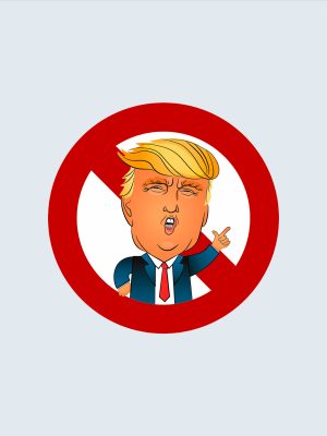 No Trump, Klistermærke til bil, Bumper Sticker