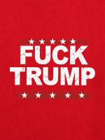 Fuck-Trump,-graphic-red