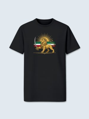 T-shirt, Iran, Freedom for Iran, Lion and flag