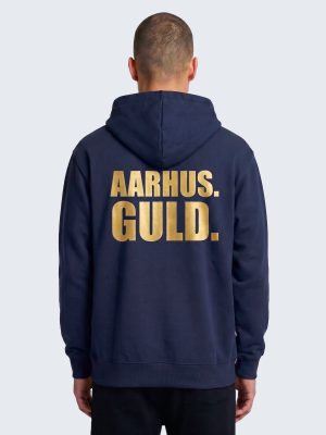 Hoodie, KSDH, Aarhus. Guld.