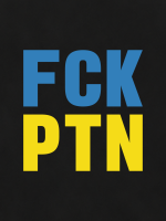 FCK PTN hoodie i black, tryk på tekstil