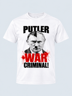 T-shirt, Putler War Criminal, Anti Putin, Unterstütze die Ukraine