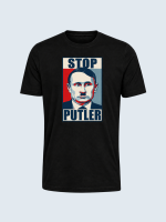 T-shirt, Stop Putler, Anti Putin, Støt Ukraine