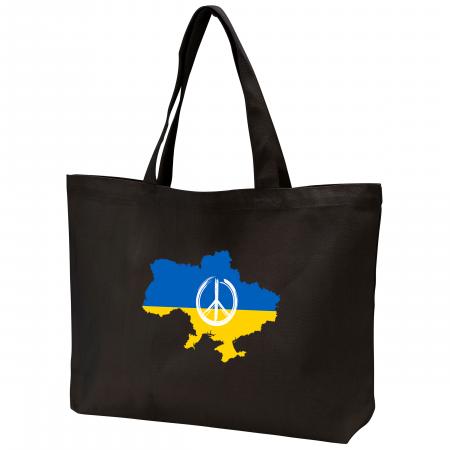 Super-Shopper,-ukrainsk-flag,-jeg-støtter-Ukraine,-landkort,-sort