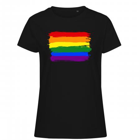 Pride t-shirts_LGBT flag, sort feminine