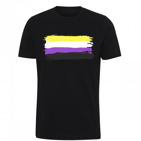 Pride t-shirt_Genderqueer, sort classcic