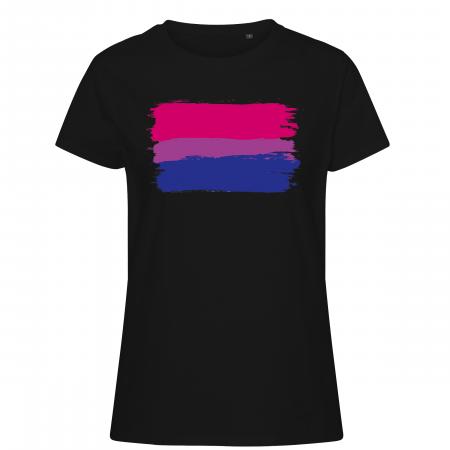 Pride t-shirts_Bisexual flag, sort feminine