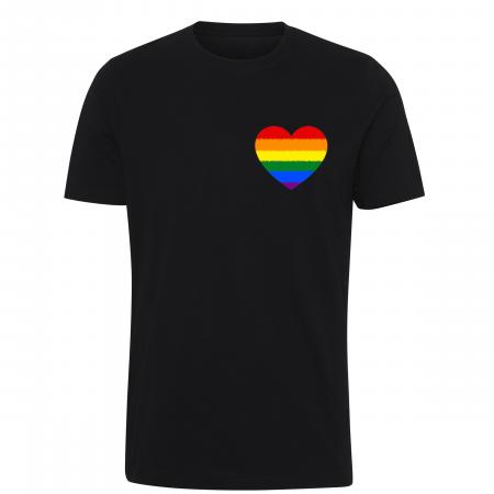 Pride t-shirt_LGBT hjerte, classic sort