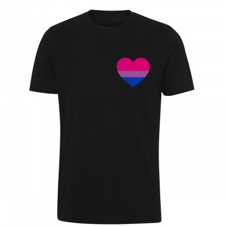 Pride t-shirt_Bisexual hjerte, classic sort
