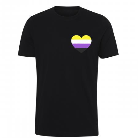 Pride t-shirt_Genderqueer hjerte, classic sort
