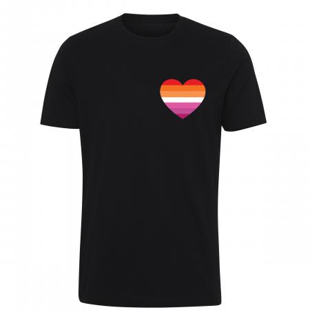 Pride t-shirt_Lesbian hjerte, classic sort