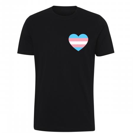 Pride t-shirt_Trans hjerte, classic sort