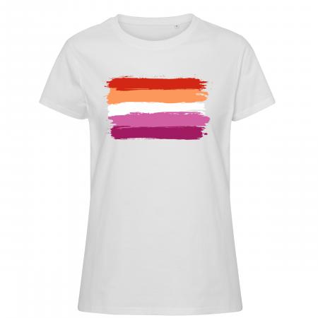 Pride-t-shirts_Lesbian-flag,-hvid-feminine