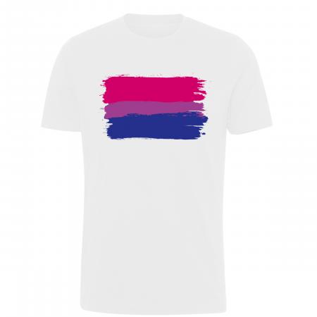 Pride t-shirt_Bisexual flag, hvid classsic