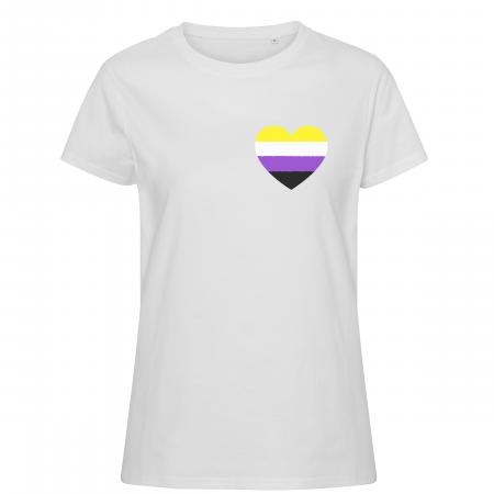 Pride t-shirt_Genderqueer, hvid feminine