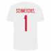 T-shirt-landsholdstrøje-Schmeichel-ryg-hvid-