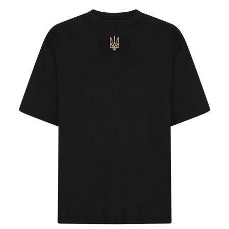 T-shirt,-oversized-box-fit,-Ukraine-Zelensky-emblem-sand,sort-