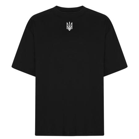 T-shirt,-oversized-box-fit,-Ukraine-Zelensky-emblem-hvid,sort-