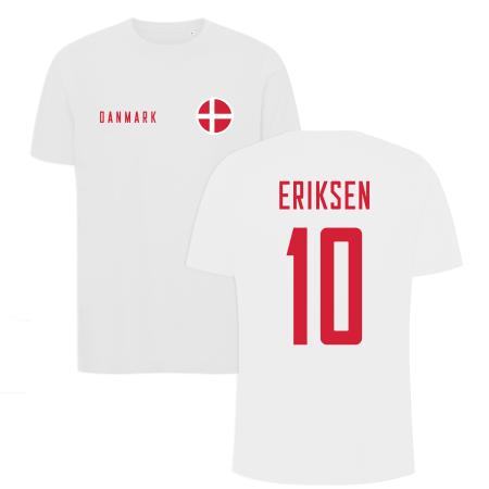 T-shirt-landsholdstrøje-Eriksen-ryg-hvid-2