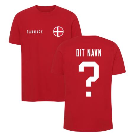 Danmark-landshold,-landsholdstrøje,-t-shirt,-design-selv,-danish-red1