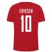 T-shirt-landsholdstrøje-Eriksen-ryg-rød-