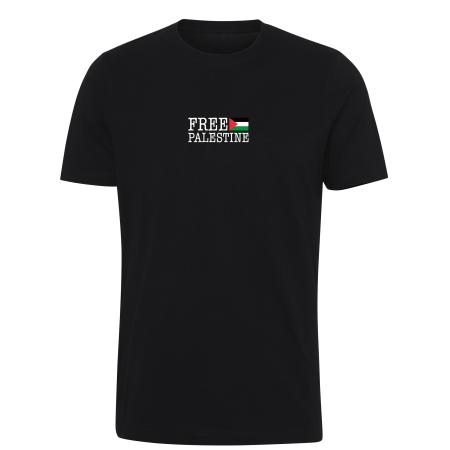 Free-palestine,-sort,-t-shirt1