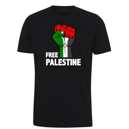 Free-palestine,-sort,-t-shirt2