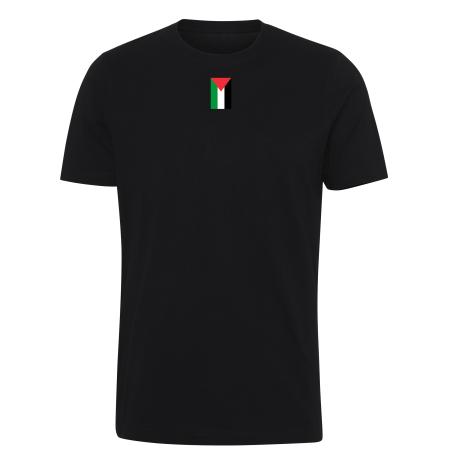 T-shirt-Israel-jeg-støtter-palæstina-flag,sort